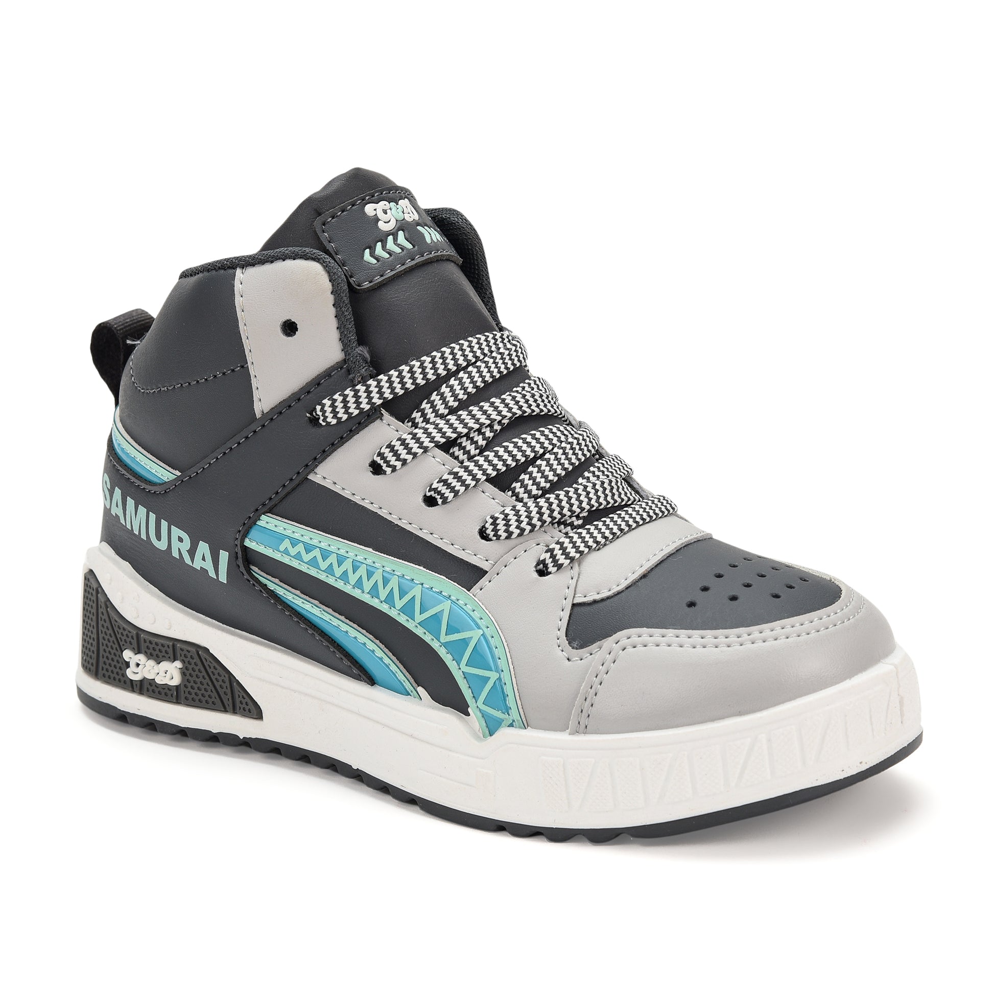 Samurai Kids Sneakers – Lace-Up Stylish Unisex Shoes
