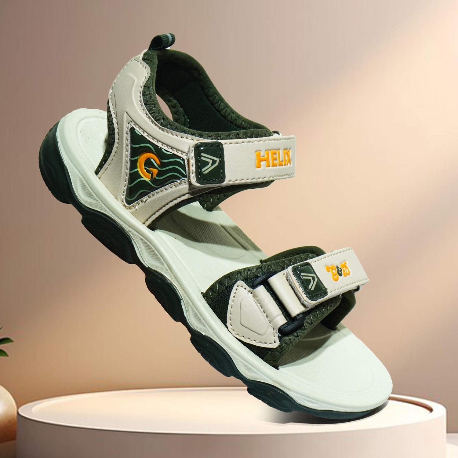 Helix Kids Sandals – Velcro Two-Tone Unisex Sandals