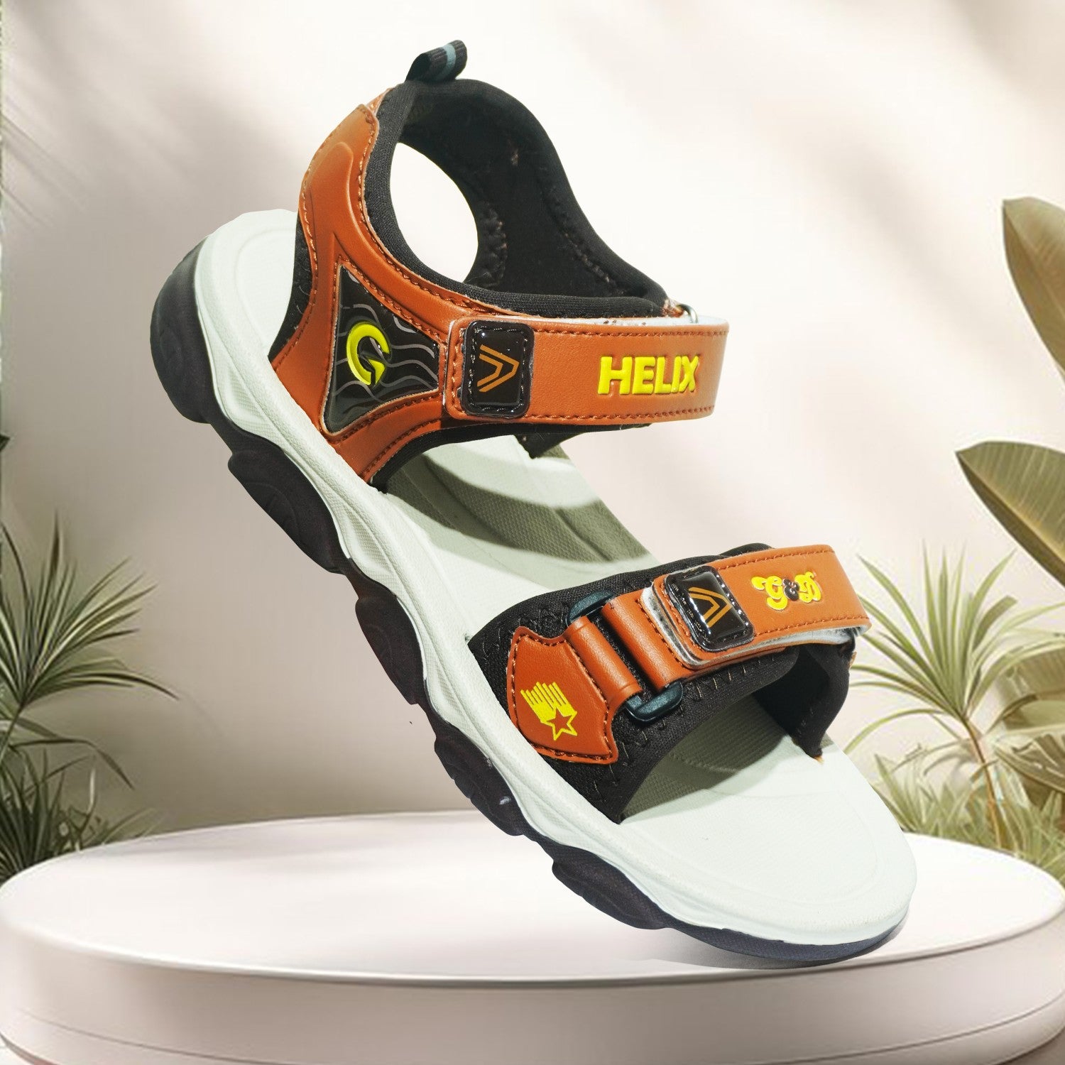 Helix Kids Sandals – Velcro Two-Tone Unisex Sandals