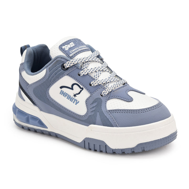 G&D Infinity Kids Sneakers in Airforce Blue – Lace-Up Unisex Shoes, view 2