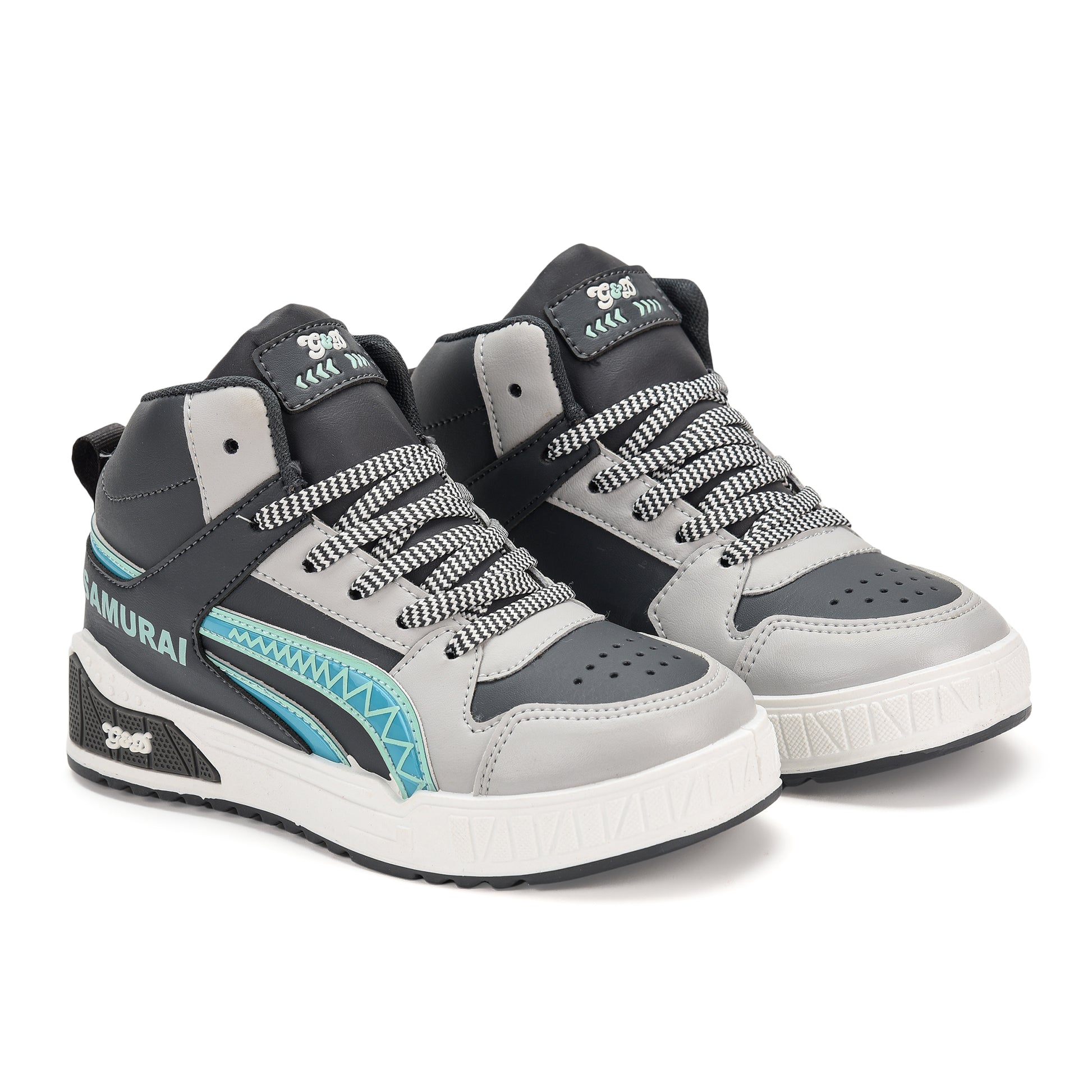 Samurai Kids Sneakers – Lace-Up Stylish Unisex Shoes