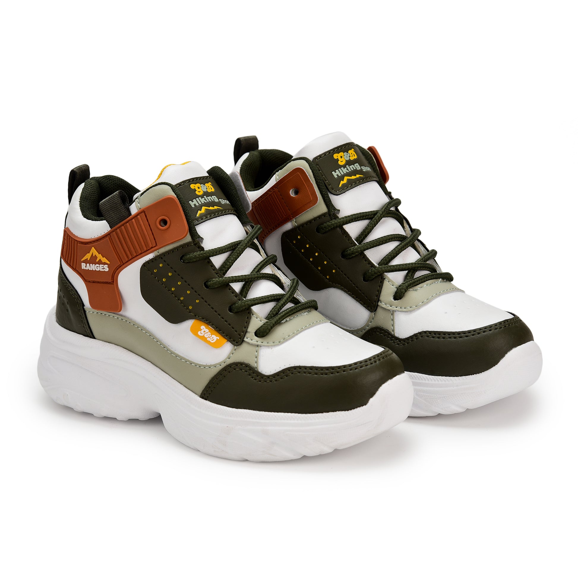 Ranges Kids Sneakers – Lace-Up All-Terrain Sports Shoes
