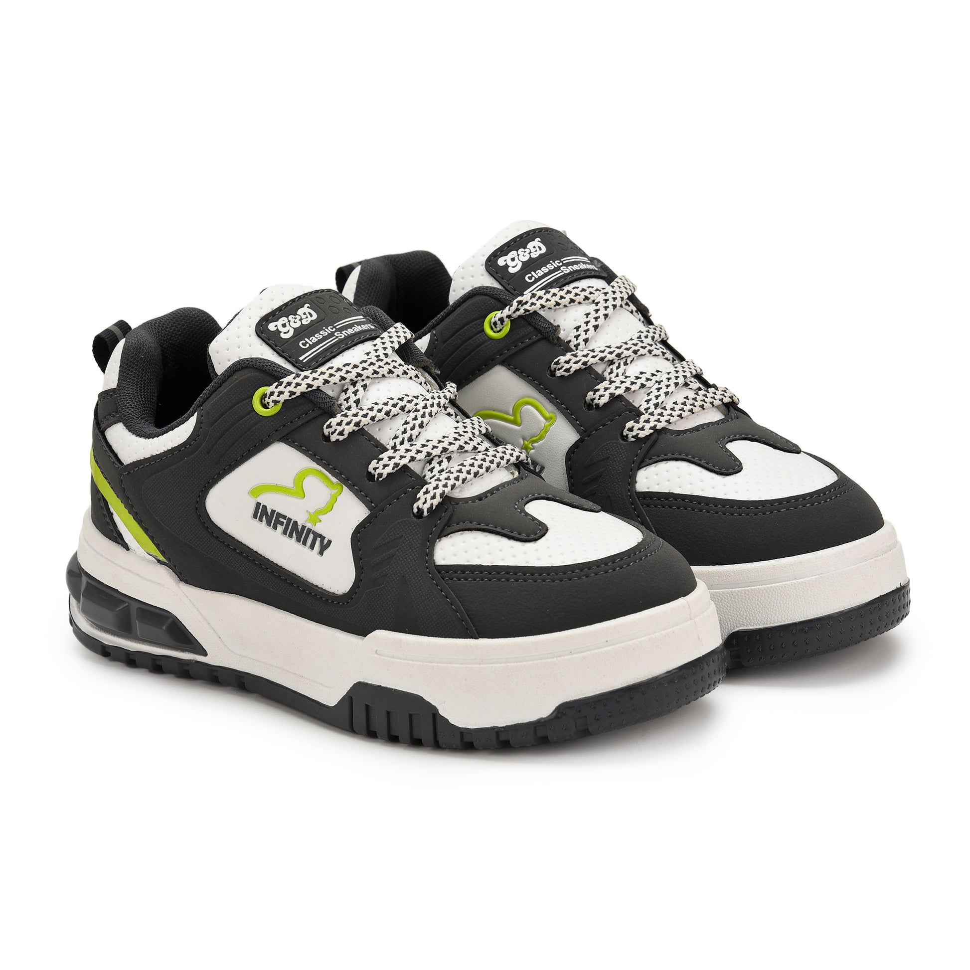 Infinity Kids Sneakers – Lace-Up Unisex Shoes
