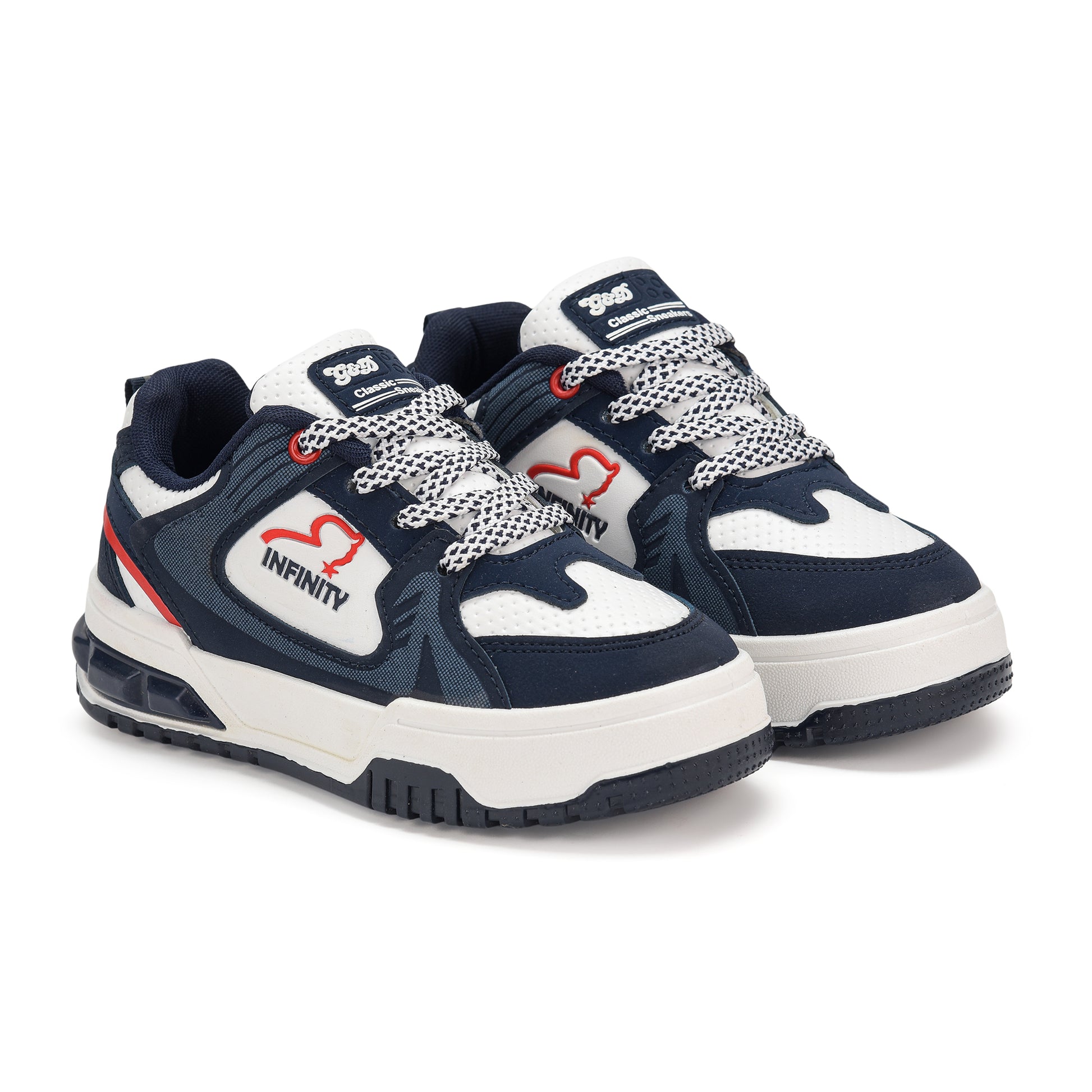 Infinity Kids Sneakers – Lace-Up Unisex Shoes
