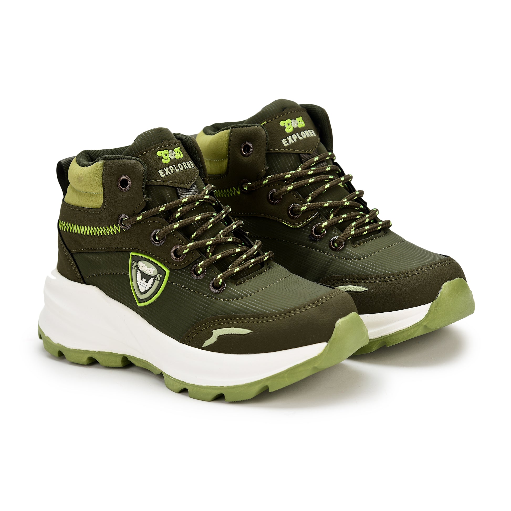 Explorer Kids Sports Shoes – Lace-Up Outdoor Unisex Shoes
