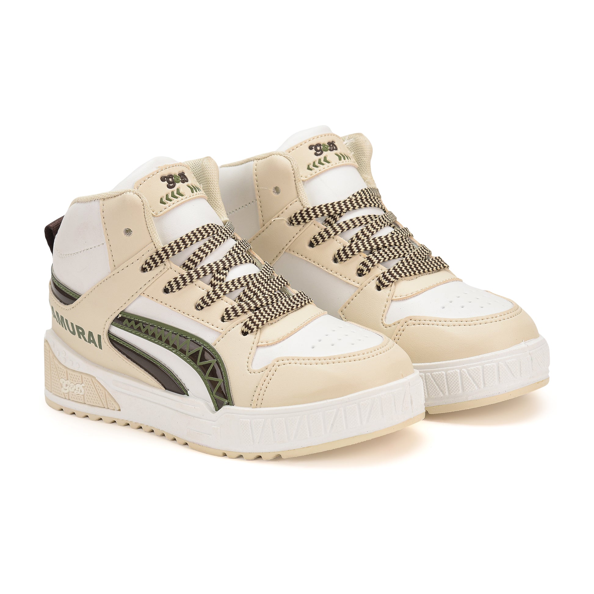 Samurai Kids Sneakers – Lace-Up Stylish Unisex Shoes