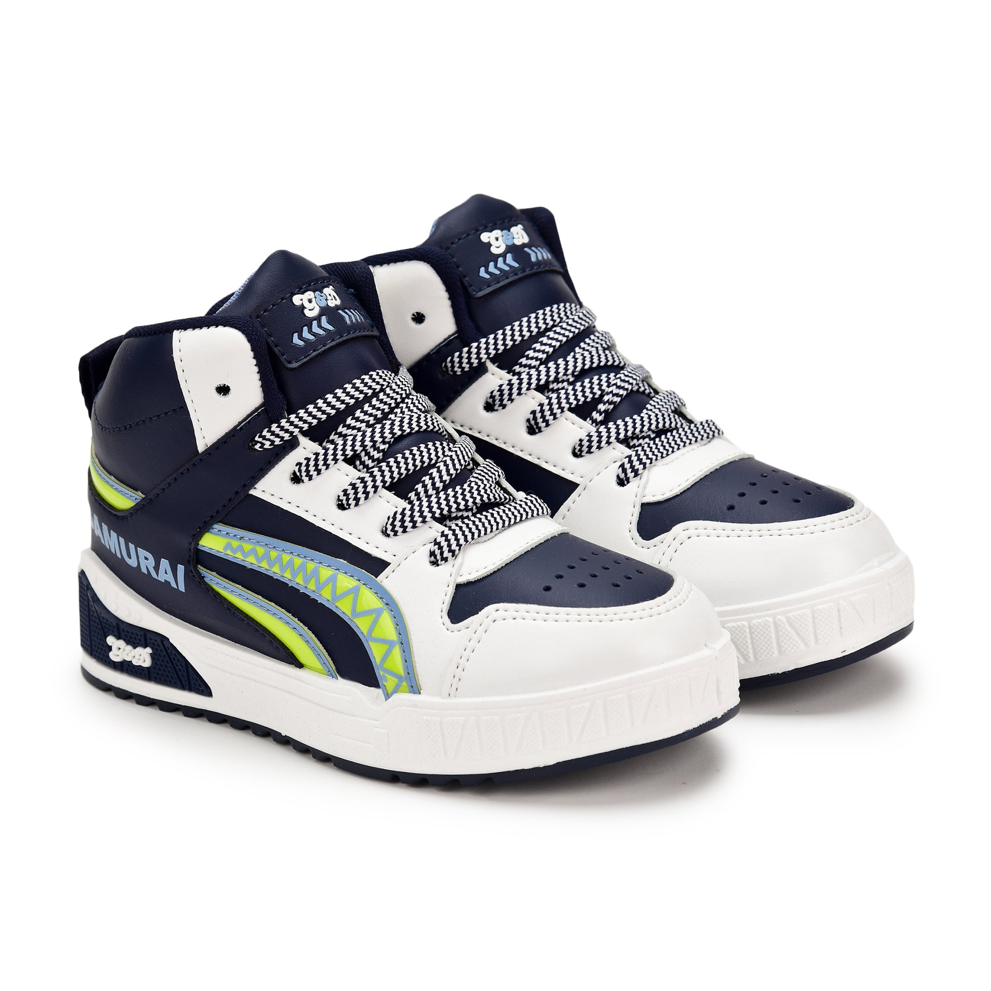 Samurai Kids Sneakers – Lace-Up Stylish Unisex Shoes