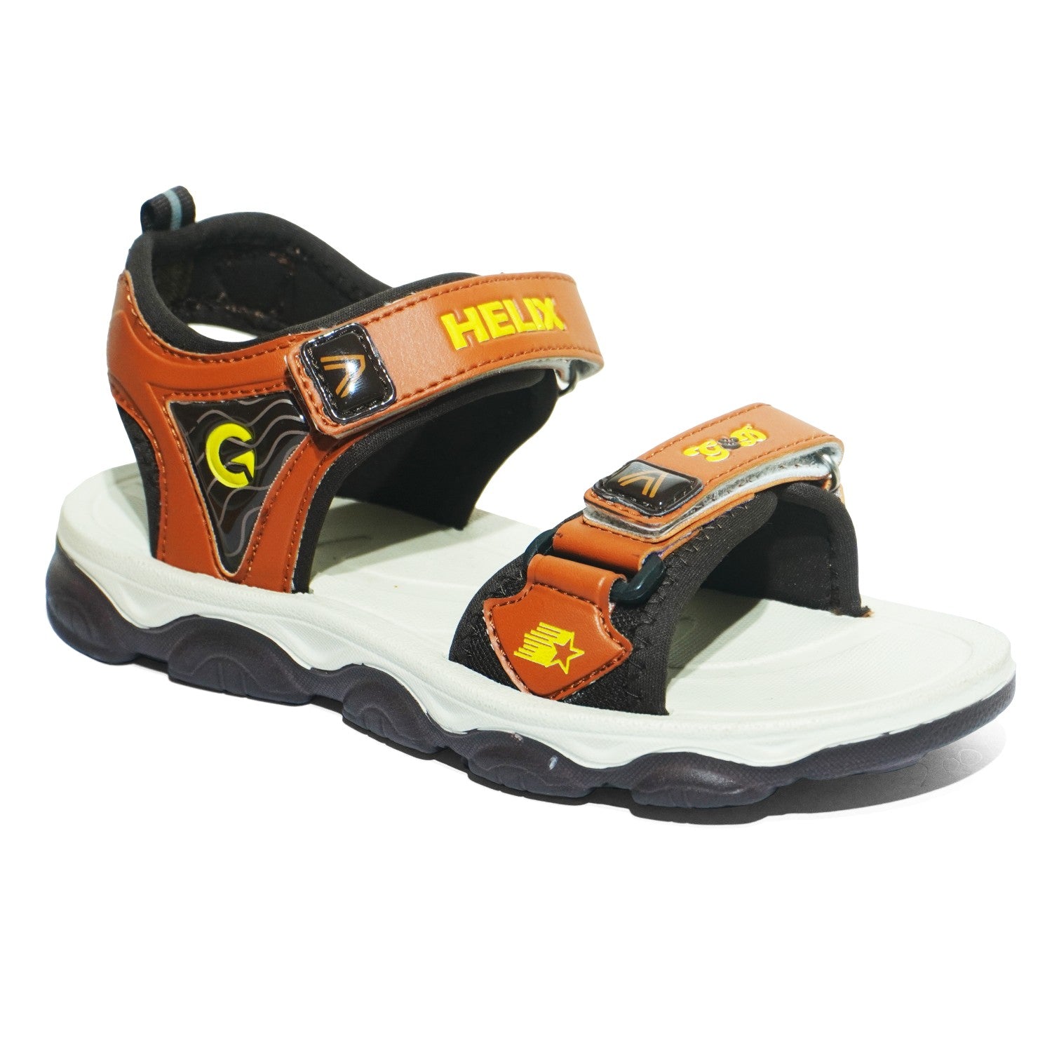 Helix Kids Sandals – Velcro Two-Tone Unisex Sandals