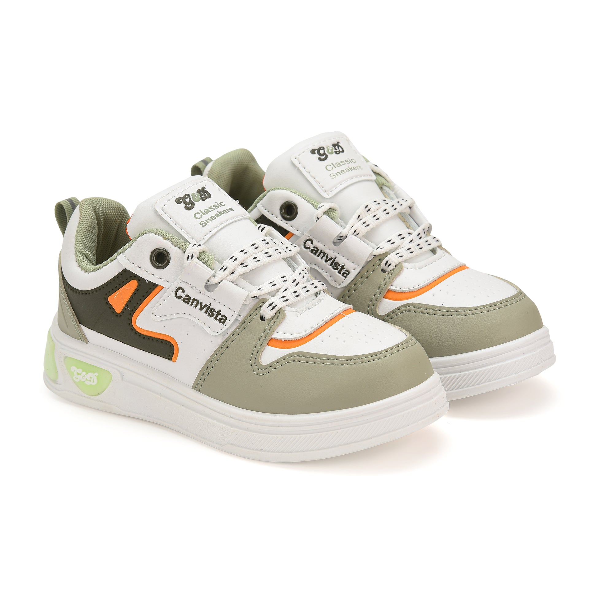 Canvista Kids Sneakers – Canvas-Style Lace-Up Shoes