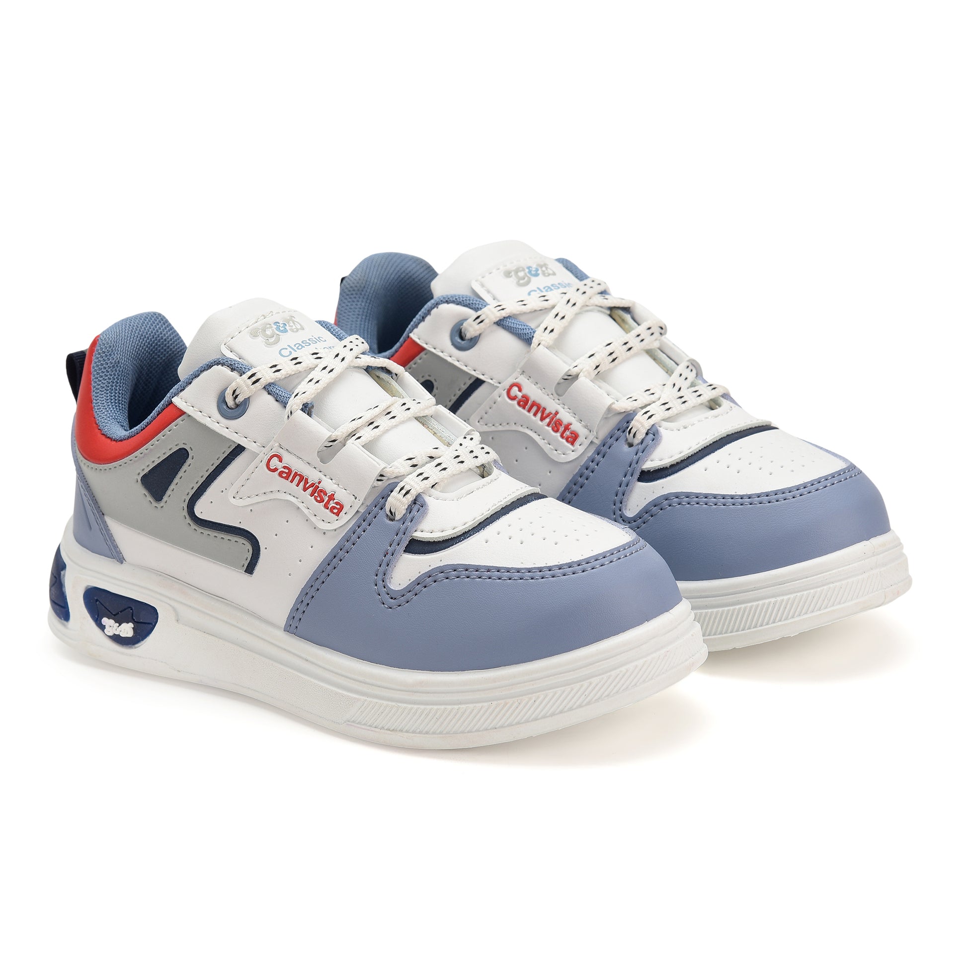 Canvista Kids Sneakers – Canvas-Style Lace-Up Shoes