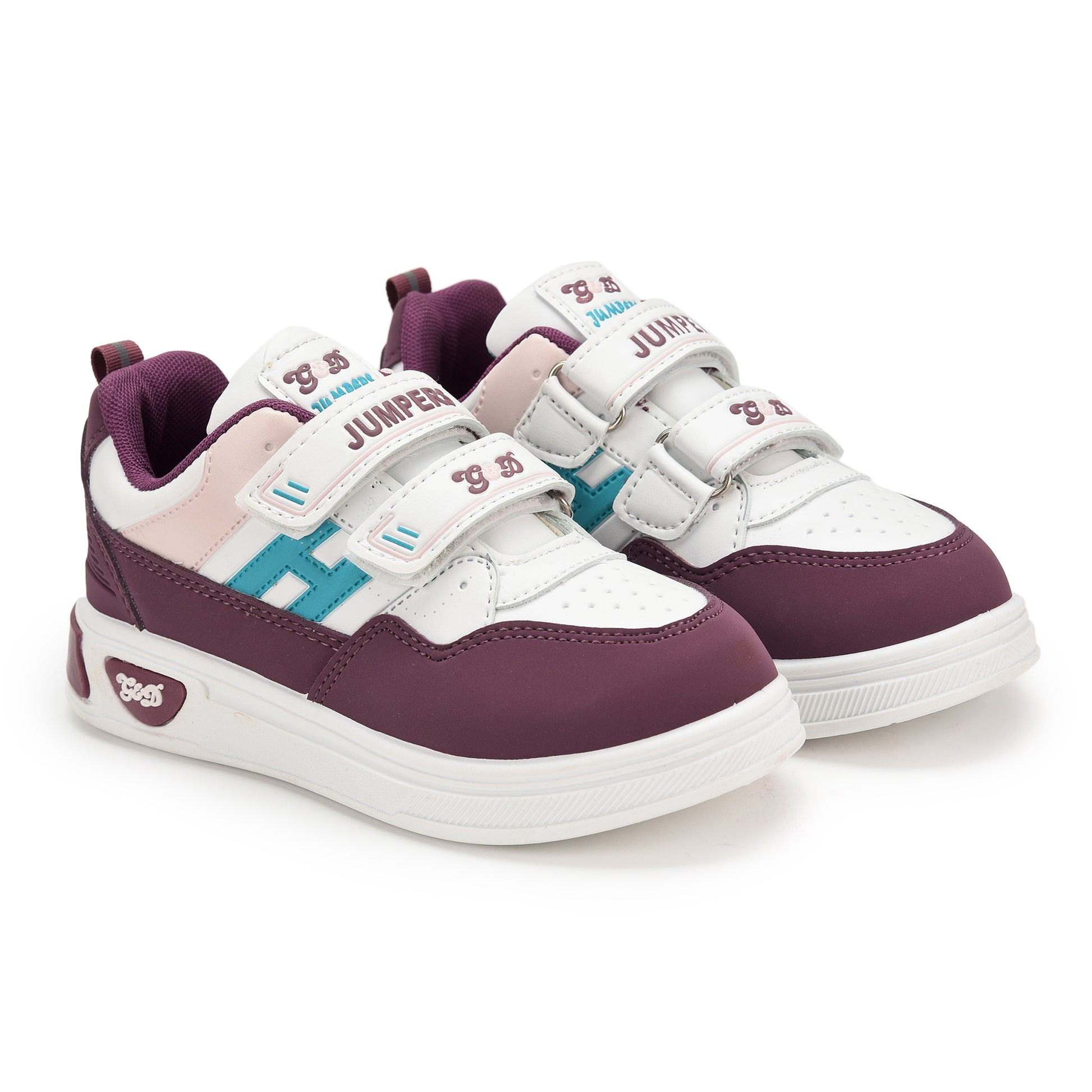 Jumpers Kids Sneakers – Velcro Easy-Wear Unisex Shoes
