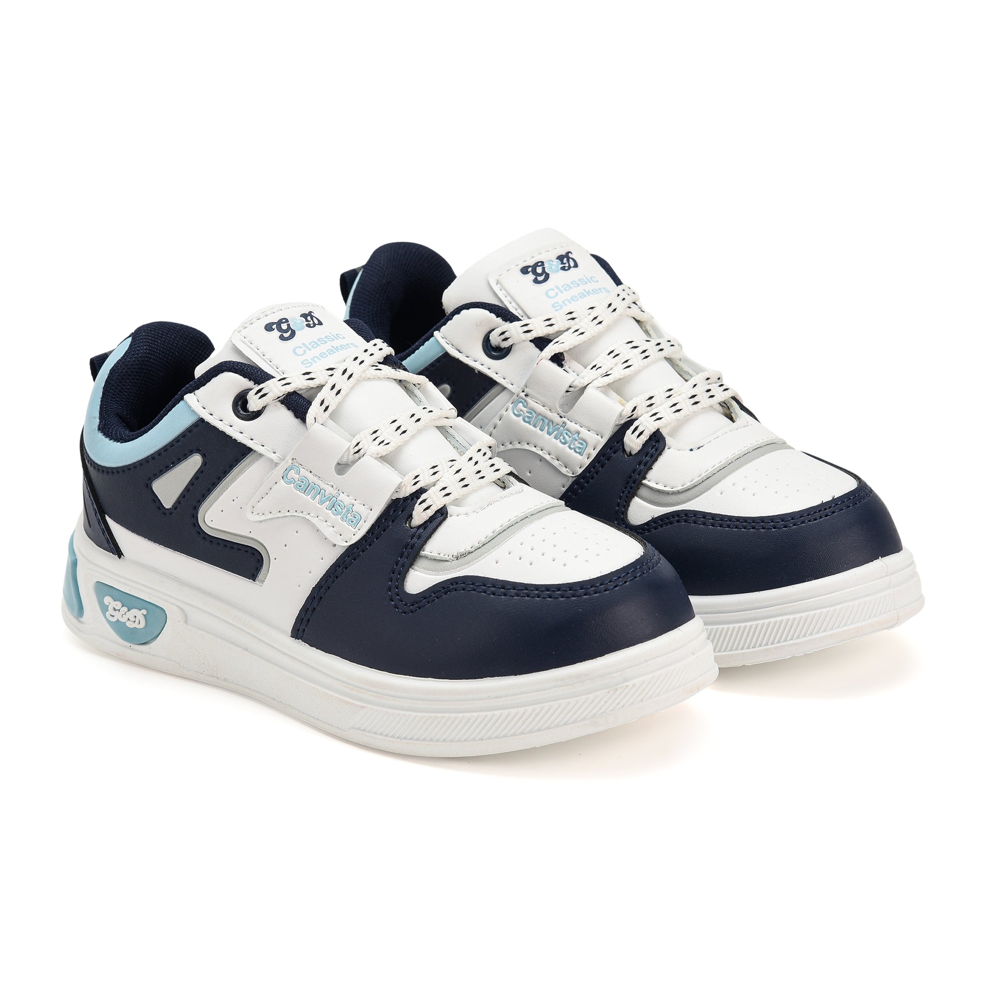 Canvista Kids Sneakers – Canvas-Style Lace-Up Shoes