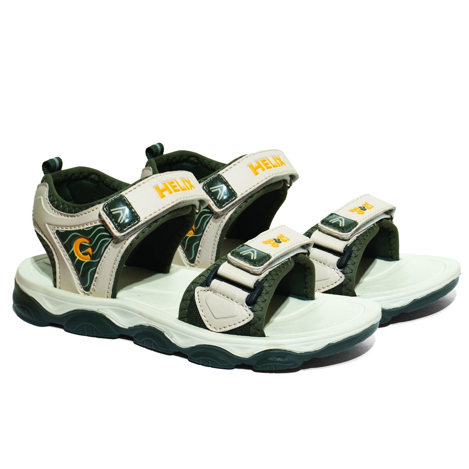 Helix Kids Sandals – Velcro Two-Tone Unisex Sandals