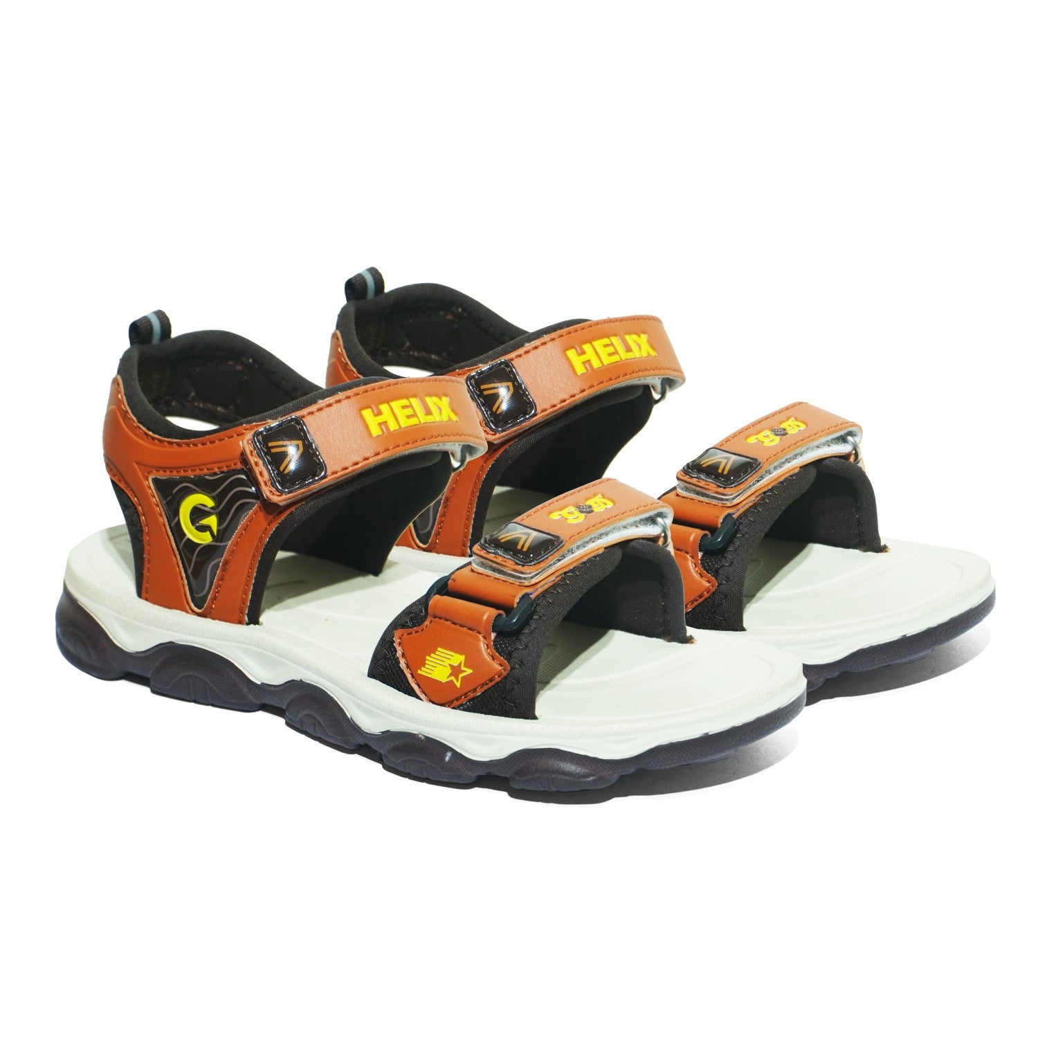 Helix Kids Sandals – Velcro Two-Tone Unisex Sandals