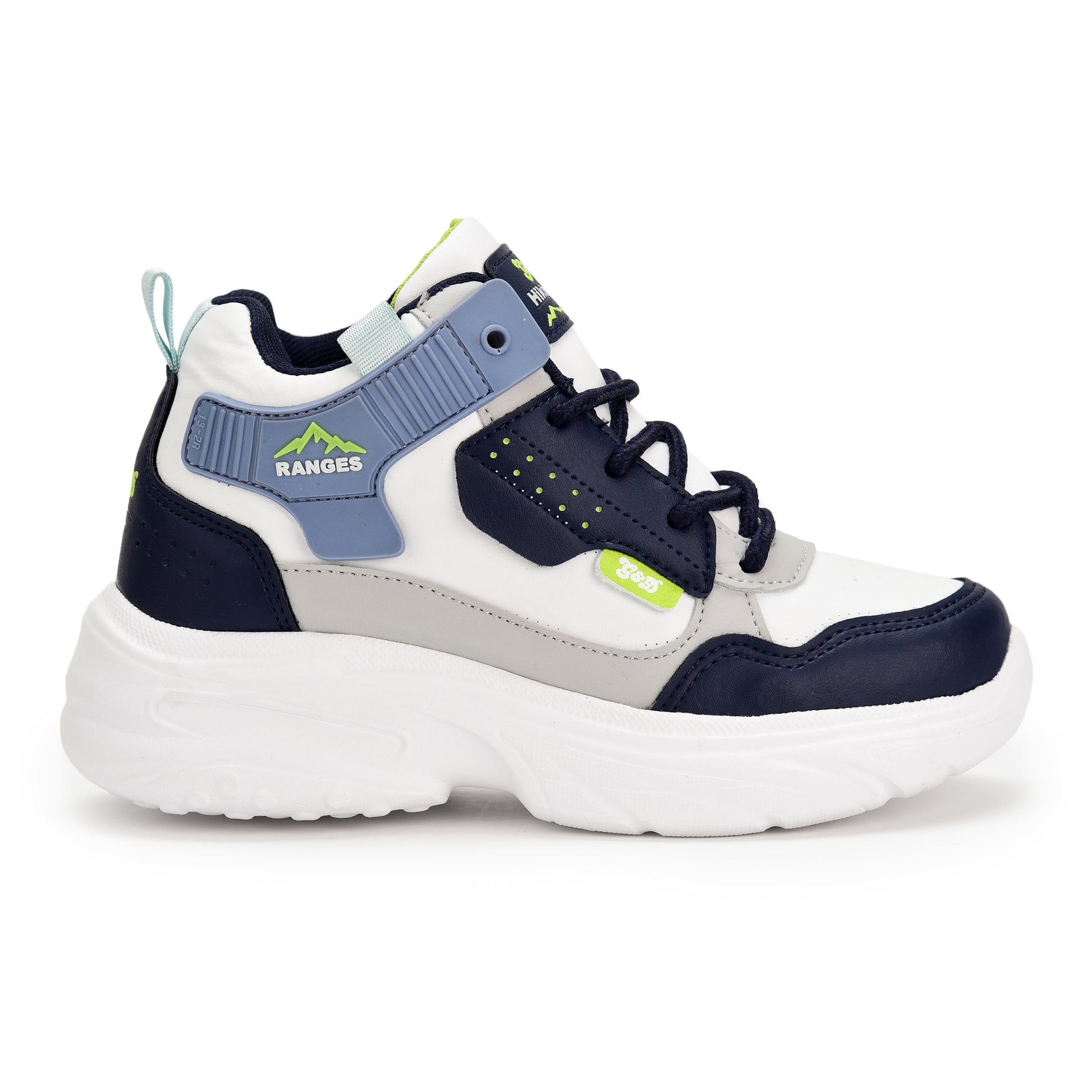 Ranges Kids Sneakers – Lace-Up All-Terrain Sports Shoes