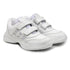 G&D Runner Kids Sneakers in White – Memory Foam Lace-Up Shoes, view 3