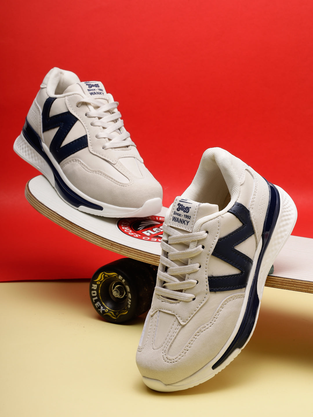 Wanky Kids Sports Shoes – Lace-Up Unisex Athletic Shoes