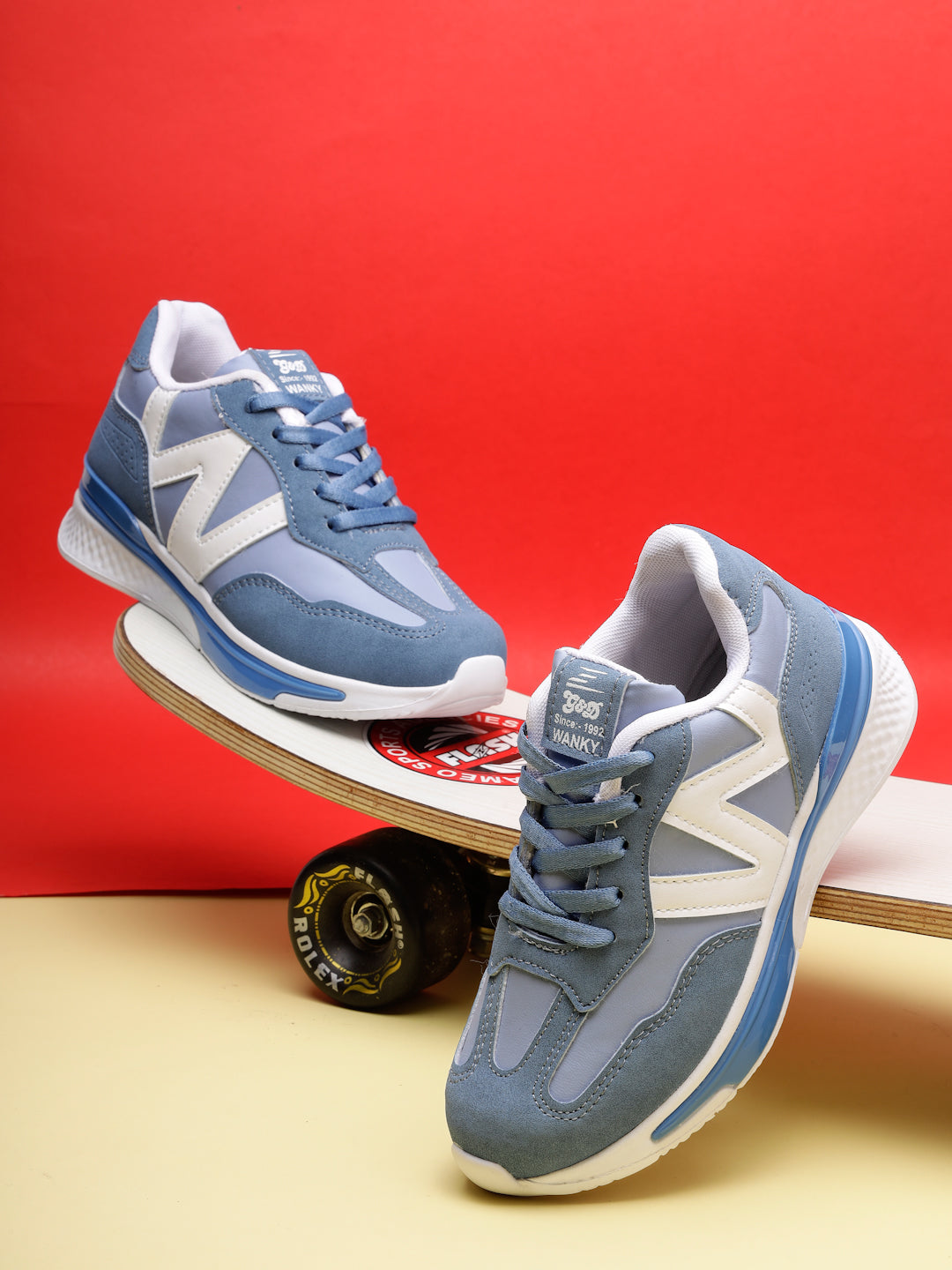 Wanky Kids Sports Shoes – Lace-Up Unisex Athletic Shoes