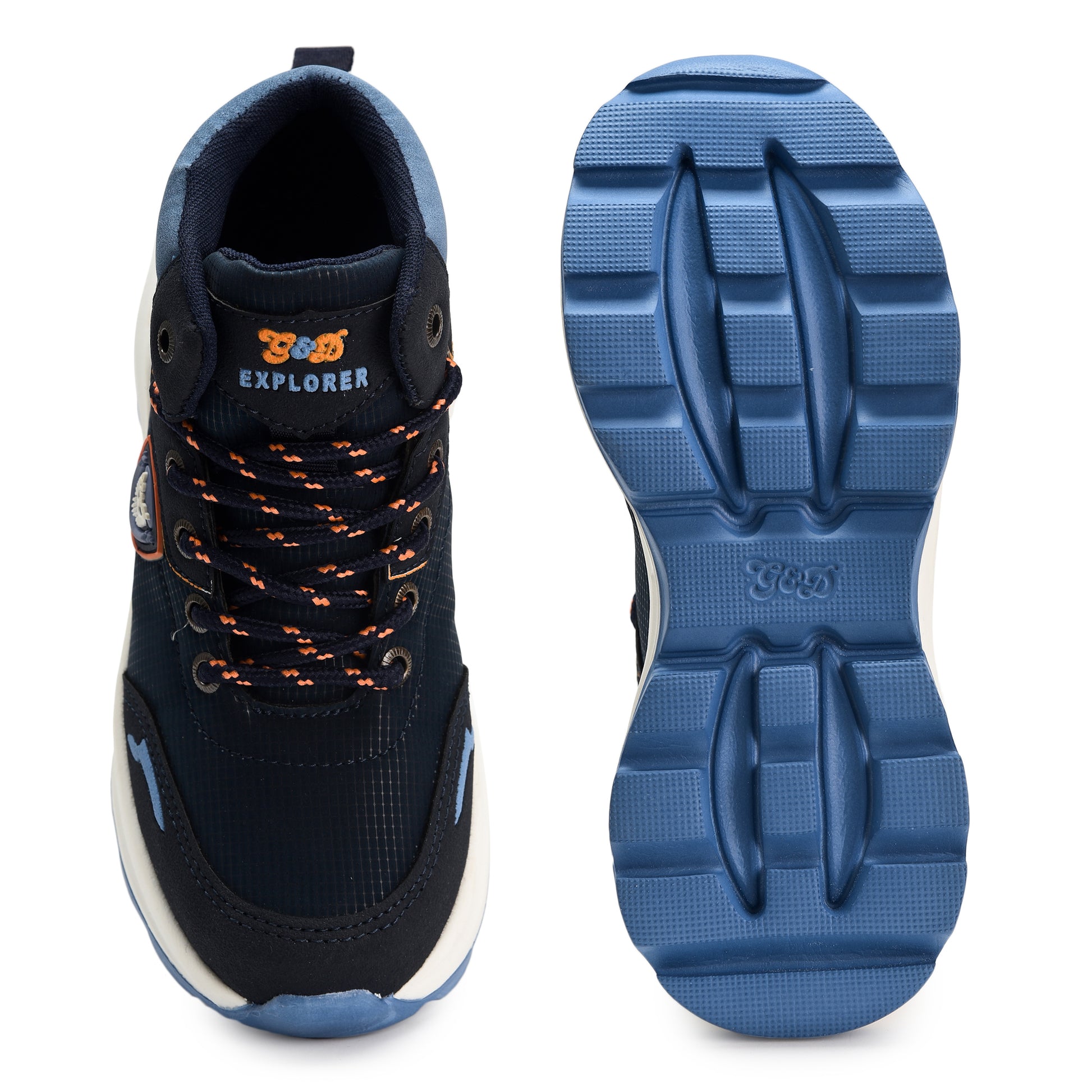 Explorer Kids Sports Shoes – Lace-Up Outdoor Unisex Shoes