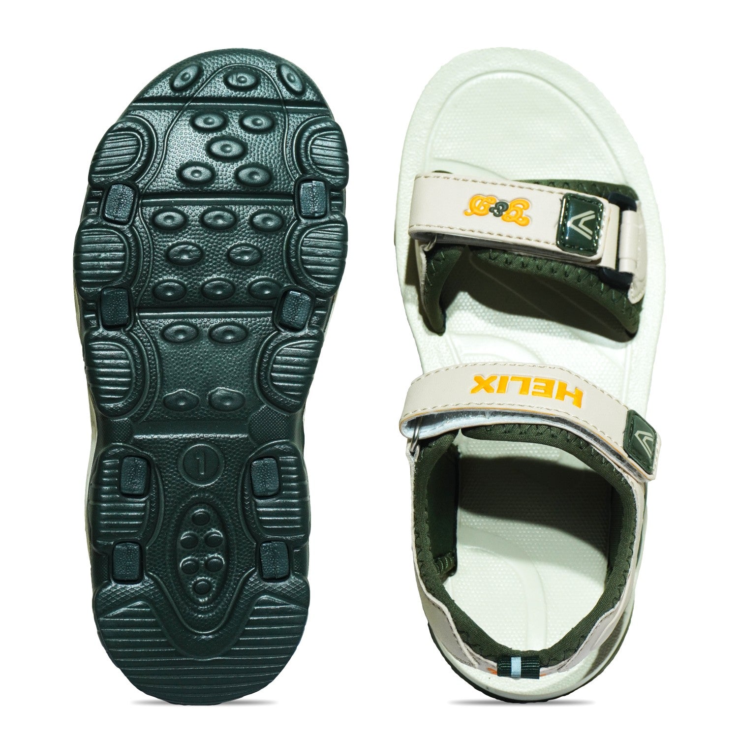 Helix Kids Sandals – Velcro Two-Tone Unisex Sandals