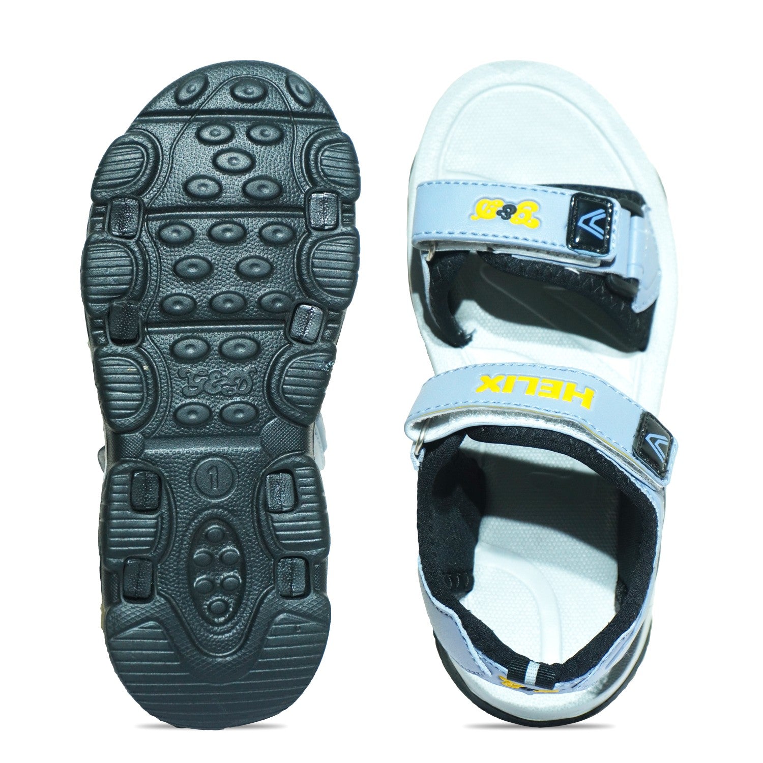 Helix Kids Sandals – Velcro Two-Tone Unisex Sandals
