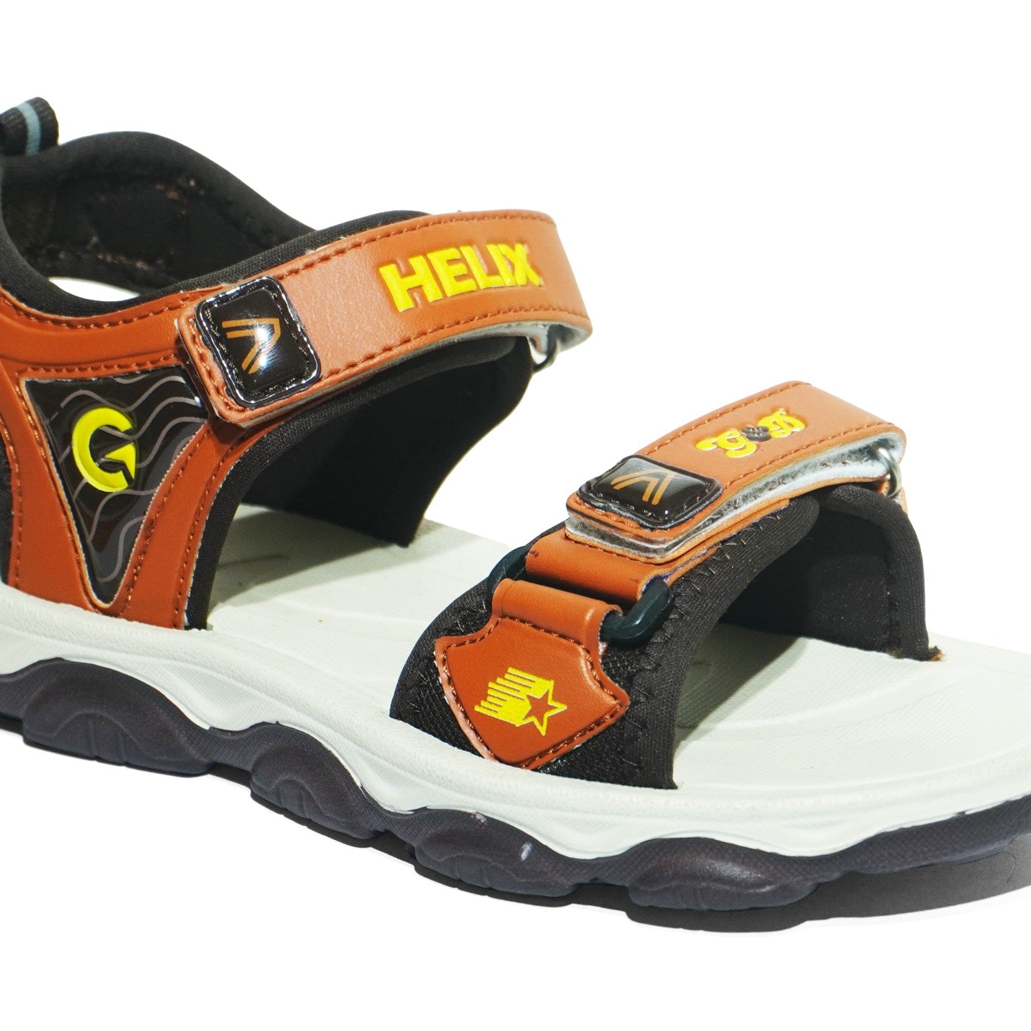 Helix Kids Sandals – Velcro Two-Tone Unisex Sandals
