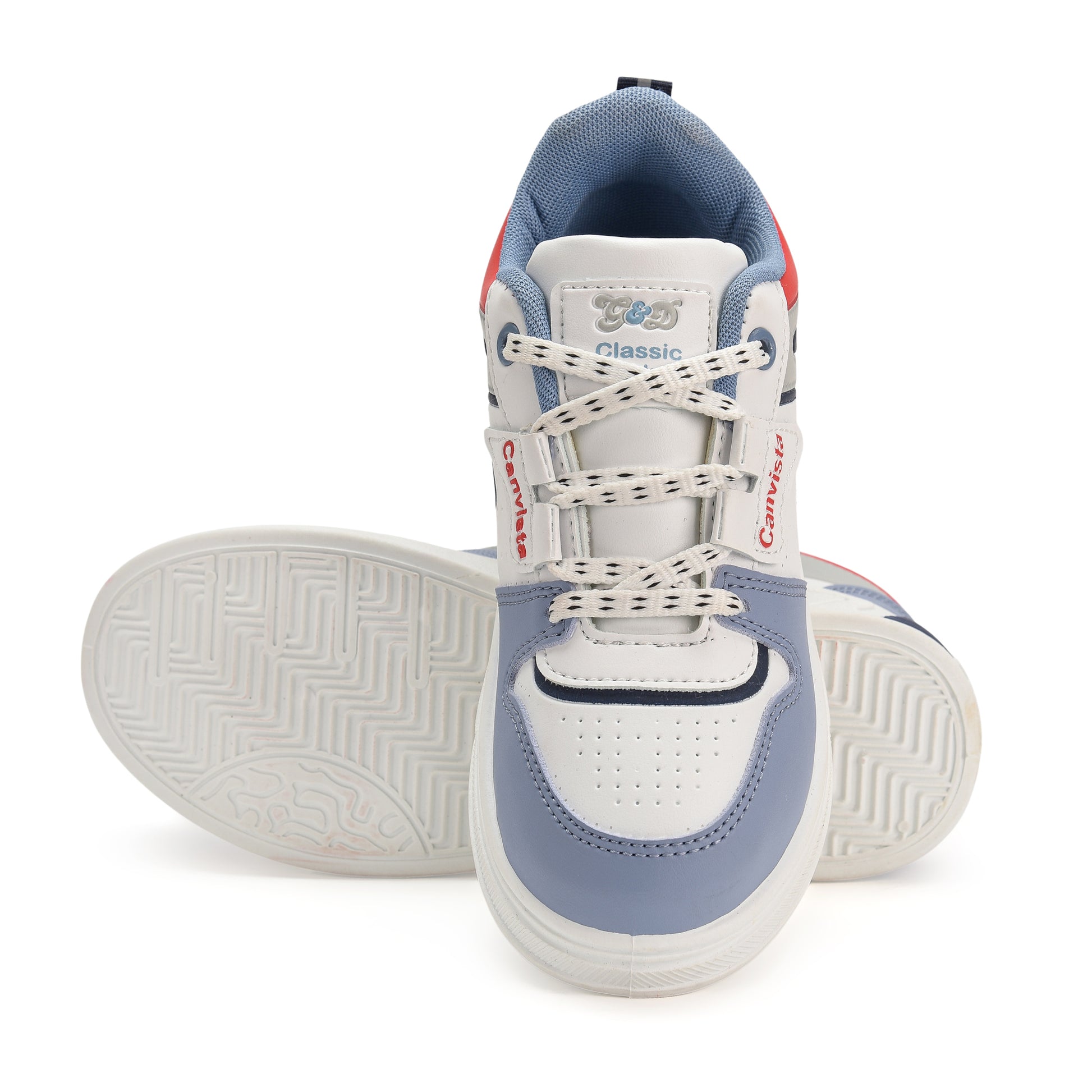 Canvista Kids Sneakers – Canvas-Style Lace-Up Shoes