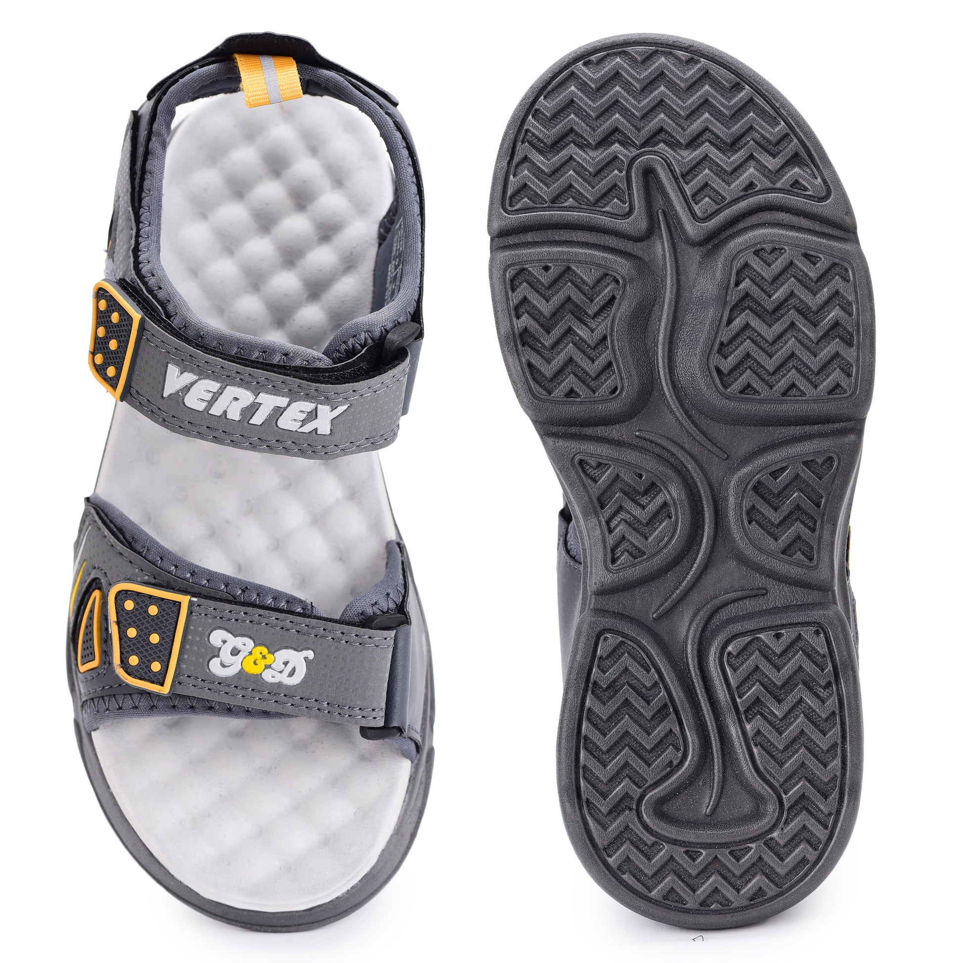 Vertex Kids Sandals – Rexin Velcro Breathable Sandals