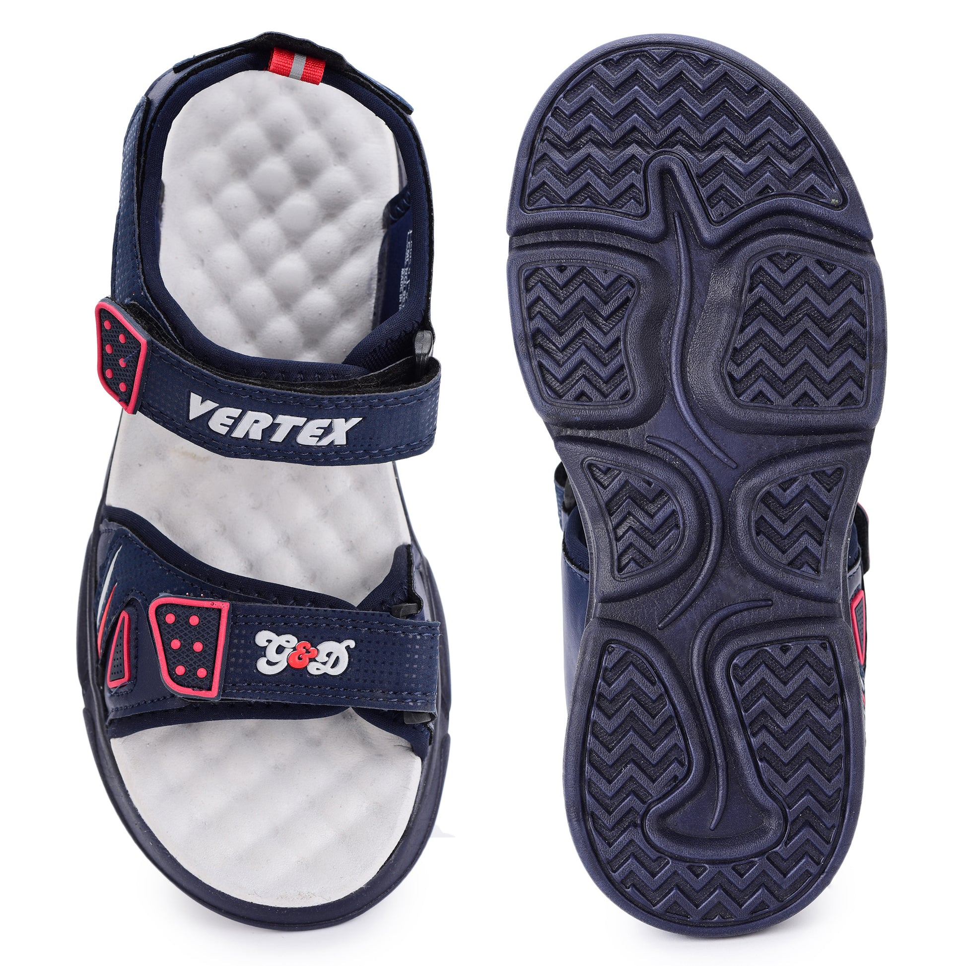 Vertex Kids Sandals – Rexin Velcro Breathable Sandals