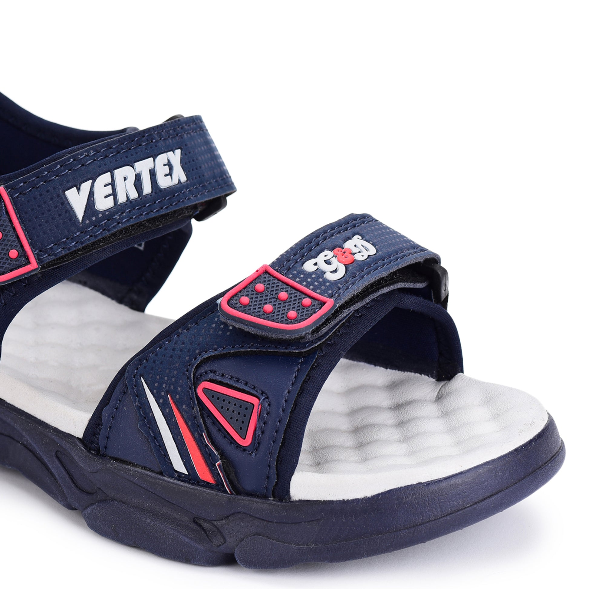 Vertex Kids Sandals – Rexin Velcro Breathable Sandals