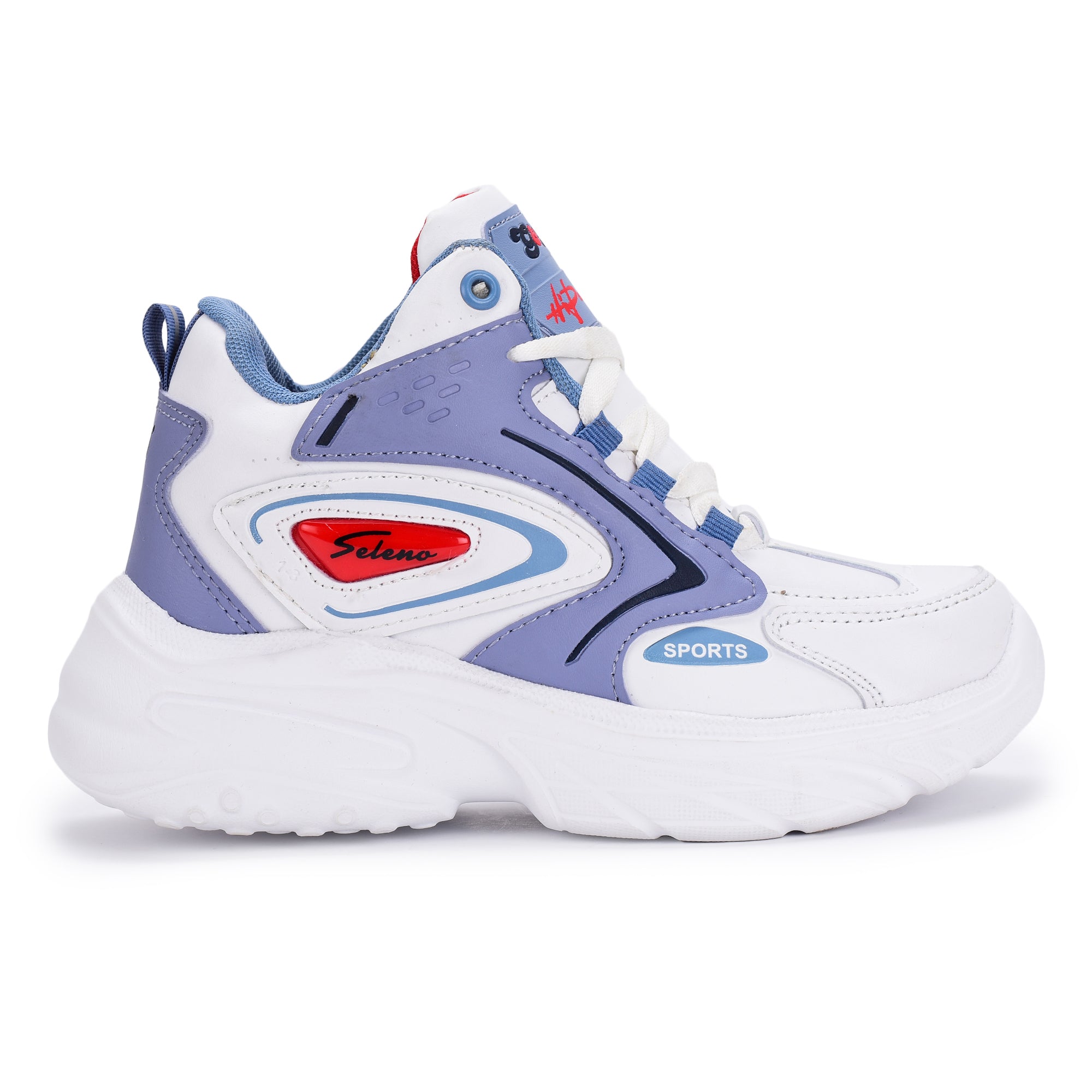Seleno Kids Sports Shoes – Lace-Up Athletic Unisex Shoes