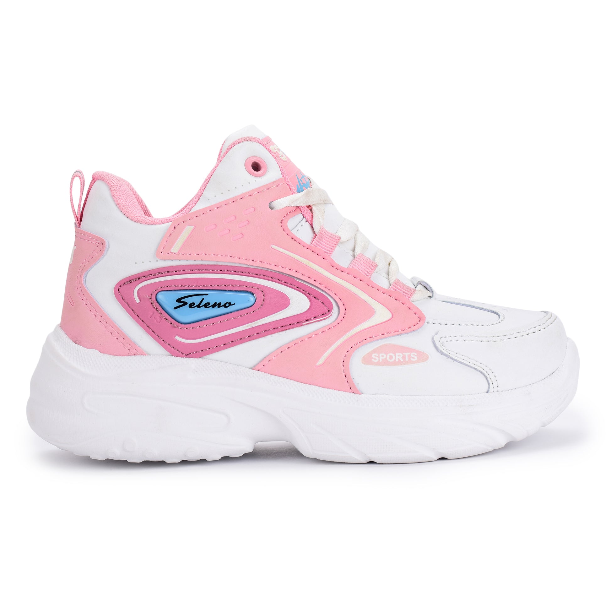 Seleno Kids Sports Shoes – Lace-Up Athletic Unisex Shoes