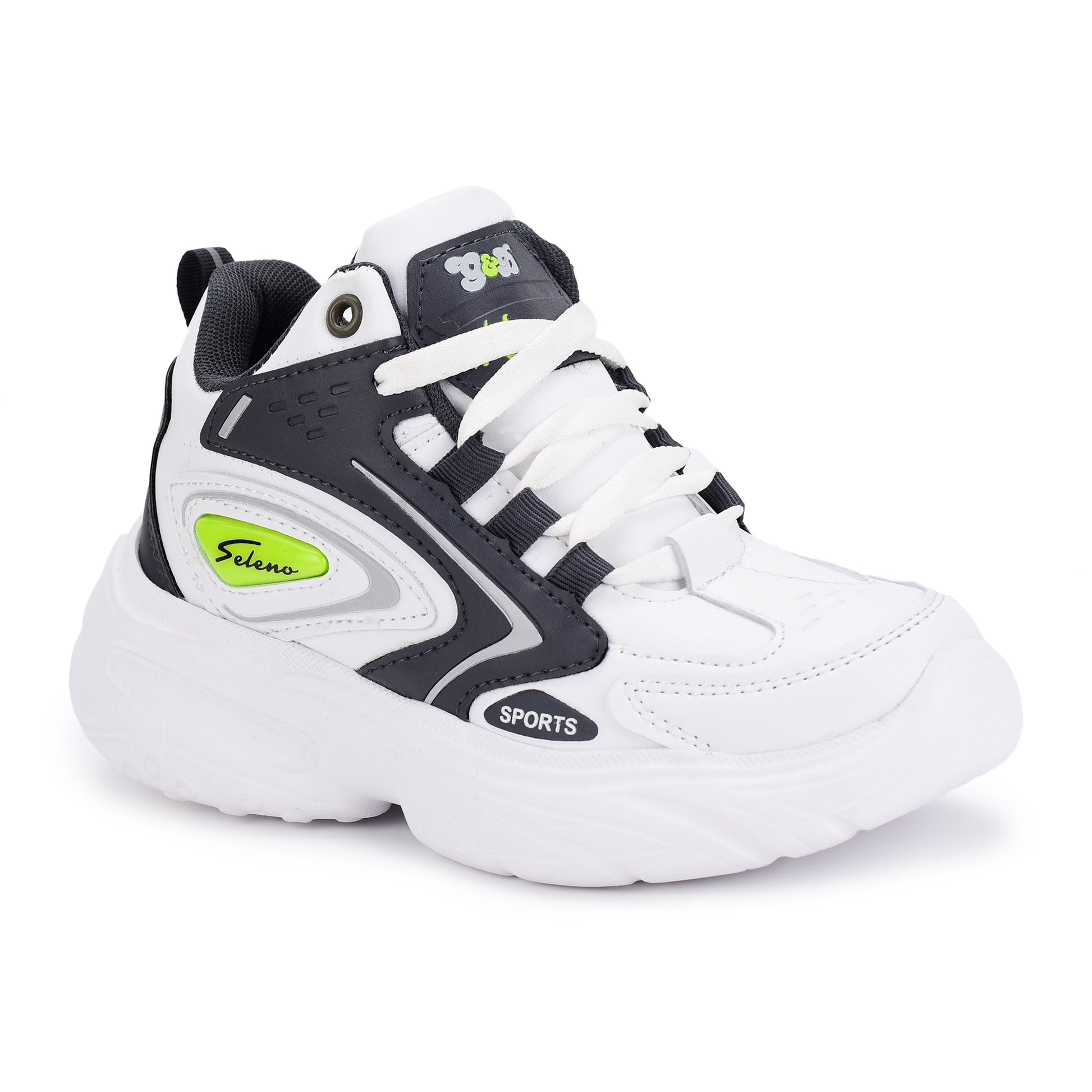 Seleno Kids Sports Shoes – Lace-Up Athletic Unisex Shoes