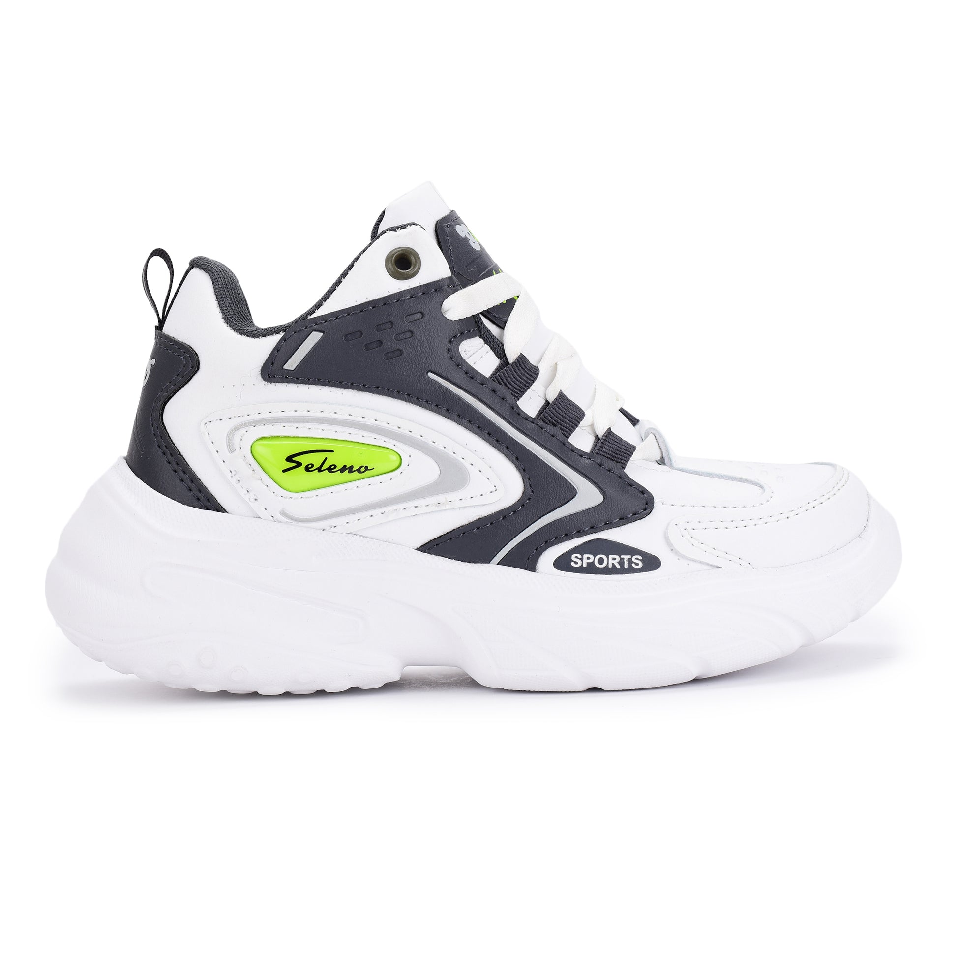 Seleno Kids Sports Shoes – Lace-Up Athletic Unisex Shoes